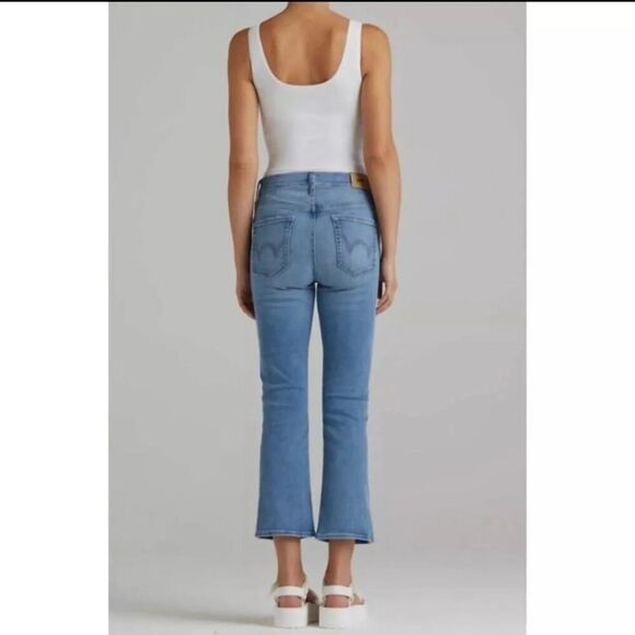 NWT Edwin Journey Wash Blue Cassia Mini‎ Boot Cropped Jeans Size 31 - Picture 5 of 9